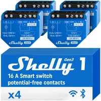 Shelly 1 Gen3 Relais, Unterputz, 1 Kanal, 16A, Lichtschalter,