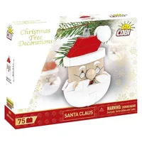 Cobi 20011 - Weihnachtsmann, Christbaumschmuck, Bausatz 75 Klemmbausteine