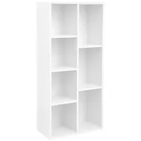 VASAGLE Bücherregal, mit 7 Fächern, Büroregal, Würfelregal, Standregal, für