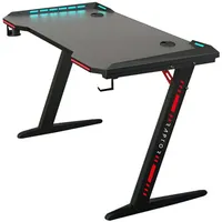 Raptor GT-100 RGB Schreibtisch 120x60cm schwarz/schwarz (GT100-RGB)