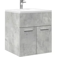 VidaXL Waschbeckenschrank Betongrau 41x38,5x46 cm Holzwerkstoff