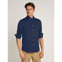 Tommy Hilfiger Businesshemd »FLEX DOBBY SF SHIRT«, mit Logostickerei,