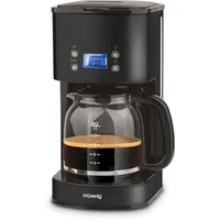 H.koenig MG32 programmierbare Kaffeemaschine, 1,5L, Edelstahlgehäuse, 1000W, abnehmbarer Filterhalter,