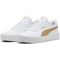 Puma Carina 3.0 Aqua Metallics Sneaker White-Light Sand gold