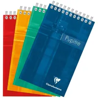 Clairefontaine 5x Block 10,5x17cm 80 Blatt kariert, Farben -