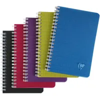 Clairefontaine 10x Spiralheft 11x17cm 50 Blatt 90g kariert sortiert