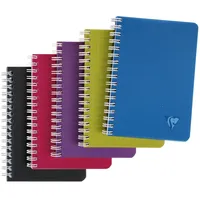 Clairefontaine 10x Spiralheft 9x14cm 50 Blatt kariert Linicolor sortiert