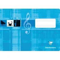 Clairefontaine 25x Notenheft DIN A5 quer, 8 Blatt, 90g,