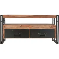 Dynamic24 Lowboard Panama Akazie Kommode Sideboard TV Fernseher Hifi
