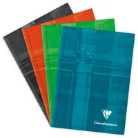 Clairefontaine 5x Notizbuch A6, 96 Blatt liniert 90g -