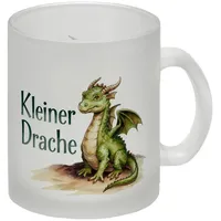Speecheese niedlicher grüner Drache - kleiner Drache Glas Tasse