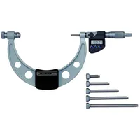 Mitutoyo Digitale Bügelmessschraube mit auswechselbarem Messamboss, 0-150 mm, IP65,