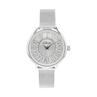 S.Oliver Damen Uhr Armbanduhr Edelstahl silber 2038589