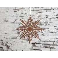 Chic Antique Schneeflocke Ø 25 cm antique schokolade
