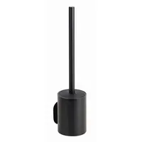 Brillantbad BEASY WC-Bürstengarnitur Edelstahl Kunststoff Schwarz 97x80x355 mm für