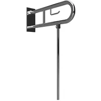 Brillantbad BELP Stützklappgriff in U-Form mit Toilettenpapierhalter & Standfuß