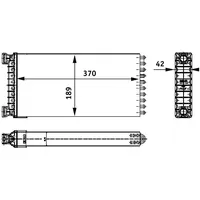 Mahle AH 130 000P Wärmetauscher Innenraumheizung u.a. passend für