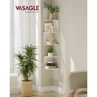 VASAGLE Eckregal Bücherregal 5 Ablagen 126 x 0 x