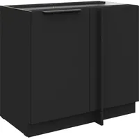 Küchen-Preisbombe Eckunterschrank 105 cm Schwarz