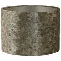 Light & Living Lampenschirm, Braun, Textil, Rund, 30x21x30 cm,