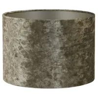 Light & Living Lampenschirm, Braun, Textil, Rund, 25x18x25 cm,