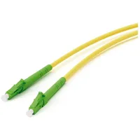 Vivanco 45713 Glasfaser Netzwerkkabel, Patchkabel LC 5 m Neongelb,