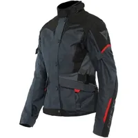 Dainese Tempest 3 D-dry Textiljacke wasserdicht Damen - Dunkelgrau/Schwarz/Rot