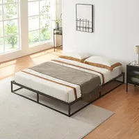 [en.casa] Bett, Asker 140 x 200 cm Stahl Schwarz