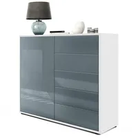 Vladon Kommode, Grau, Holzwerkstoff, 79x74x36 cm, Wohnzimmer, Kommoden &