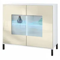 Vladon Kommode, Creme, Holzwerkstoff, 92.5x83.5x35 cm, Wohnzimmer, Kommoden &