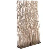 Creedwood Raumteiler, Grau, Naturmaterialien, 70x110x17 cm, Wohnzimmer, Raumteiler &