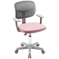 Costway - Kinderstuhl auf Rollen, höhenverstellbar 80-91,5cm, drehbar, mit