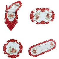 Westernlifestyle Tischläufer Tischdecke Mitteldecke Tischband Weihnachtsdecke Weihnachten gestickt Kerzen