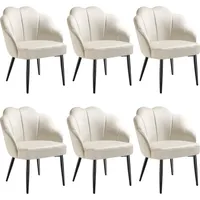 Tectake Cocktailsessel gepolstert, mit Samtbezug runde, pulverbeschichtete Stahlbeine, 66