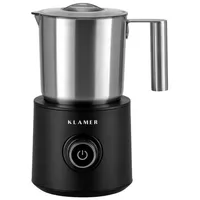 Klamer elektrischer Milchaufschäumer, Milchaufschäumer elektrisch (250/500 ML), heißer und