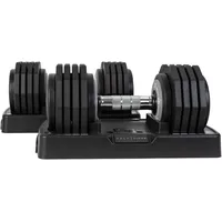 Half human Hantel Verstellbare Hantel - 25 kg schwarz