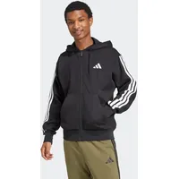 Adidas Sportswear Sweatshirt »M 3S FL FZ HD«, schwarz/weiß