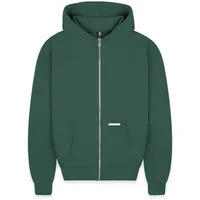 Bazix republiq Super Heavy Blank Zip-Hoodie - Grün