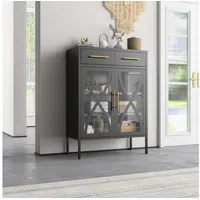 Mein-regal Highboard Toronto Schwarz - Schwarz