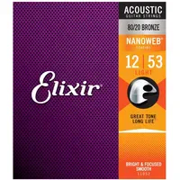ELIXIR 11052 Nanoweb Light 012-053 - Saiten Westerngitarre