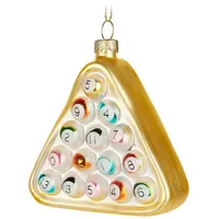 Brubaker Billard - Weihnachtskugel aus Glas - 9,5 cm