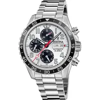 Festina AUTOMATICO F20055/1 Herren Automatikchronograph - Silber/Weiß
