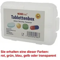 Wundmed WUNDmed® Tablettenbox farbsortiert (rot, grün, blau, gelb, transparent)