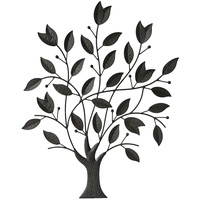 Harms Import Außen Wand Bild Terrassen Skulptur Laub Baum
