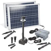 Esotec Solar Teichpumpenset 50/1400 LED mit 12,8V/7,8Ah LiFe-Akkuspeicher 101939