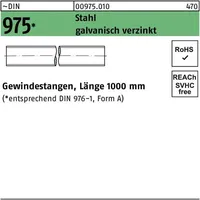 Industrial Quality Supplies DIN 975 Gewindestange VG M39x1000 Stahl