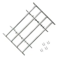 VidaXL Fenstergitter Verstellbar mit 4 Querstäben 700-1050 mm