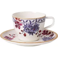 Villeroy & Boch Artesano Provençal Lavendel Kaffeetasse mit Untertasse