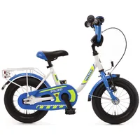 Bachtenkirch Kinderfahrrad Polizei 12 Zoll kristall-weiß/blau/neon