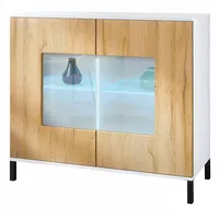 Vladon Kommode, Eiche, Holzwerkstoff, 92.5x83.5x35 cm, Wohnzimmer, Kommoden &